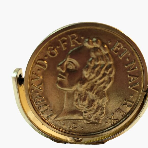 Gold tone medallion Stand Display Let the name of the Lord be Blessed - Picture 4 of 9